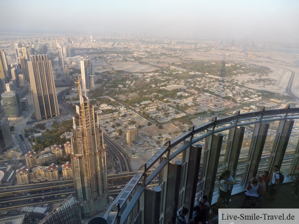 Blick Wüste Burj Khalifa